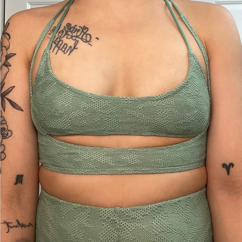 Oh Polly halter top & flare pants set